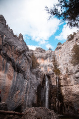 Fototapeta na wymiar La Toba Waterfall in Soria Spain