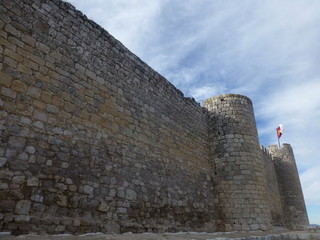 Castillo en Jadraque, pueblo de Guadalajara, en la comunidad autónoma de Castilla La Mancha (España)
