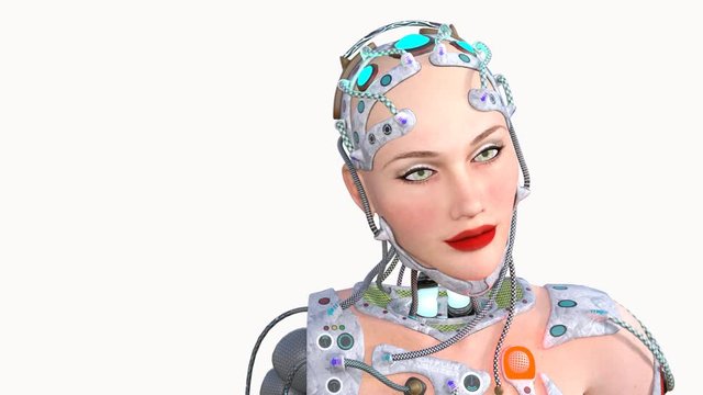 robot grimaces artificial intelligence