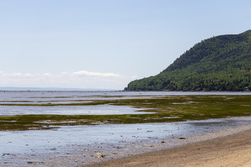 Paysage Baie Saint Paul, Fleuve Saint Laurent, Québec Canada