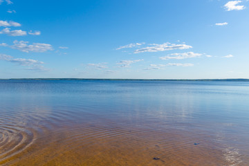 Fototapeta na wymiar A calm scene on Lake Drivyaty in Braslav, Belarus