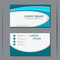 Modern business visiting card vector design template
