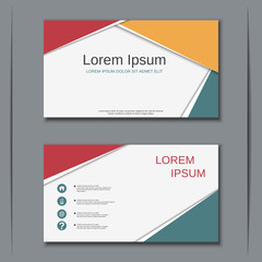 Modern business visiting card vector design template