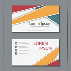 Fototapeta premium Modern business visiting card vector design template