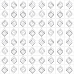 Gray multiple diamond shape emblem set pattern on white background