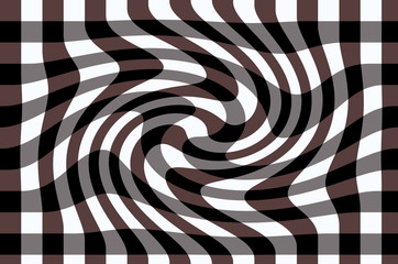 
Abstract background consisting of a checkered surface with a slight twisting.