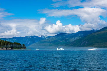 Icebergs Create an Alaskan Fog