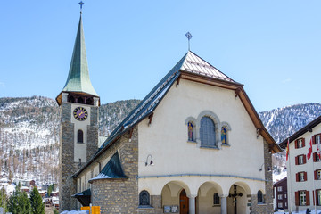 Pfarrkirche St. Mauritius, Zermatt, Switzerland