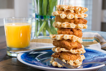 Chicken and Waffle Tower