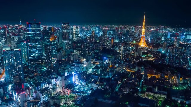 東京風景・タイムラプス・4K