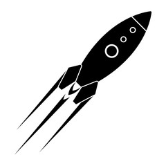 Isolated spaceship logo
