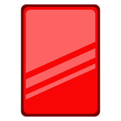 Isolated red card icon