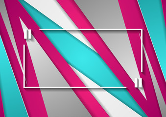 Pink and turquoise corporate abstract background