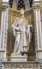 Fototapeta na wymiar Saint Philip Statue Chiesa Museum Orsanmichele Church Florence Italy
