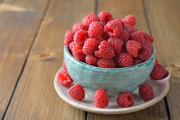 Fresh raspberries