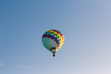 Hot air balloons flying in the sky