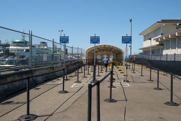 Ferry passenger loading area