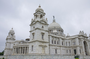 Fototapeta na wymiar The palace in India to Kolkata Victoria Memorial Hall 