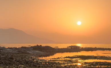 Sunrise near the sea