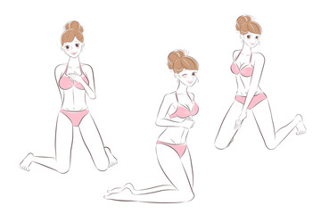 beauty cartoon woman