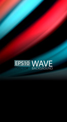Blur color wave lines abstract background