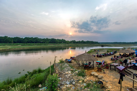 Atmospheric Sunset, Chitwan National Park, Nepal