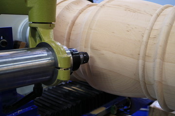 Production of parts on a lathe. © PhotoBetulo