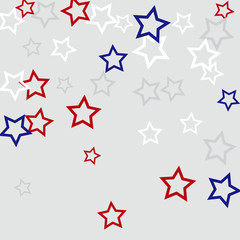 Colorful Stars Confetti, Mystery Sparkling Vector Background. Trendy Glowing Magic Glitter, Lights. Festive Falling Colorful Stars Confetti for Ads, Posters. 