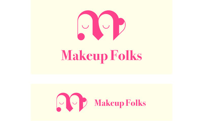 People Logo for brand, company, startup. Medieval gothic style portrait of two people