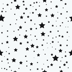 Fototapeta na wymiar Seamless stars pattern vector design