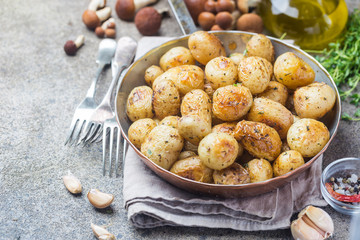 Roasted baby potatoes