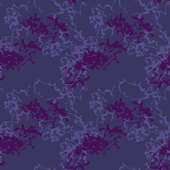 Abstract dark background as UFO camouflage in different shades of blue and violet