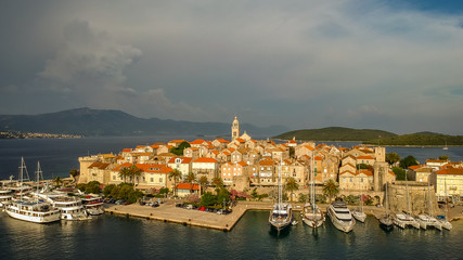 Fototapeta na wymiar Korcula old town, Dalmatia coast, Croatia