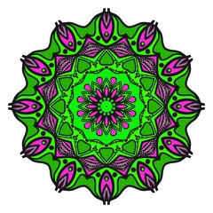 Vector mandala, Floral mandala. Oriental mandala. Vintage decorative elements. Vector illustration. It is super vector illustration.