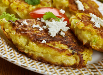 Greek Kolokythokeftees