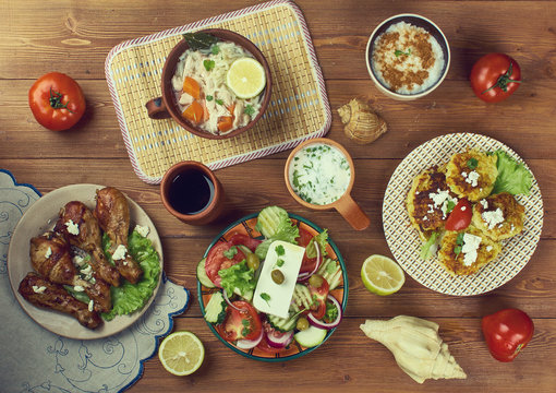 Greek  cuisine assorted