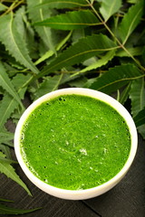 Wild neem leaves cream paste -herbal medicine.