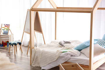 Obraz na płótnie Canvas Modern child room interior setting. Idea for home design
