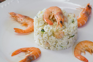 risotto aux crevettes
