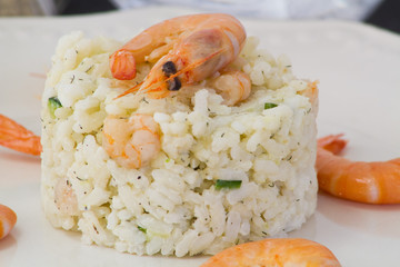 risotto aux crevettes