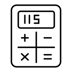 Calculator icon vector