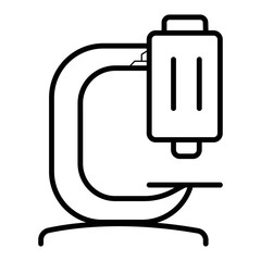Microscope icon vector