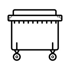 dumpster vector icon