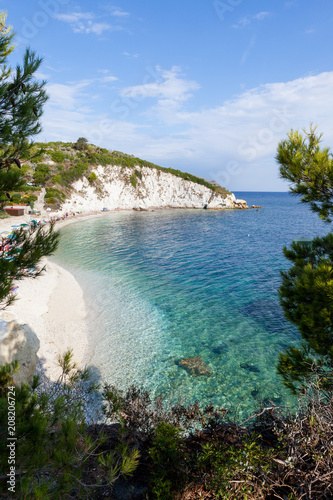 Spiaggia Di Capobianco Isola Delba Italia Stock Photo