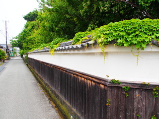 Old Samurai District in Hagi Castle Town Yamaguchi, Japan