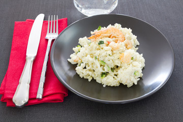risotto aux crevettes