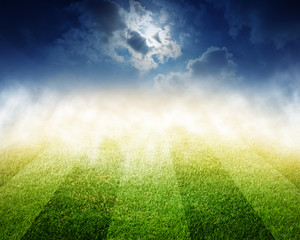 Obraz premium soccer field stadium background