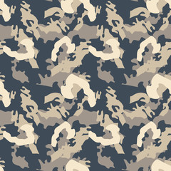 Abstract camo background as urban camouflage in different shades of beige, brown and blue