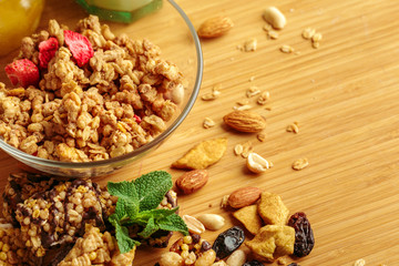 Healthy breakfast on the table