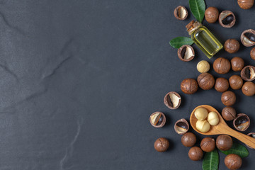 Macadamia nuts with macadamia nut oil